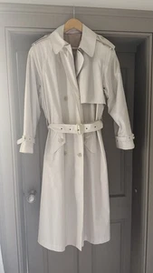 Vintage St Michael M&S Women's Trench Coat Size 12 Long Classic Style - Picture 1 of 17