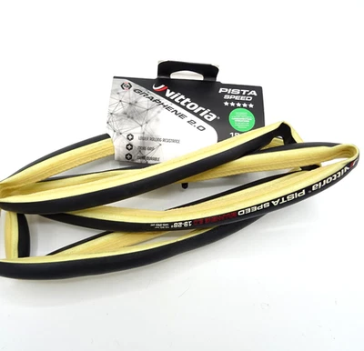 Vittoria Pista Speed  19-28" Track Bike Tubular Tub Tyre Tan Wall New TY-410-R10 - image 1 of 4