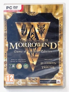 BELLO! Elder Scrolls III 3 Morrowind Edizione Gioco dell'Anno PC - Senza Manuale - Foto 1 di 3