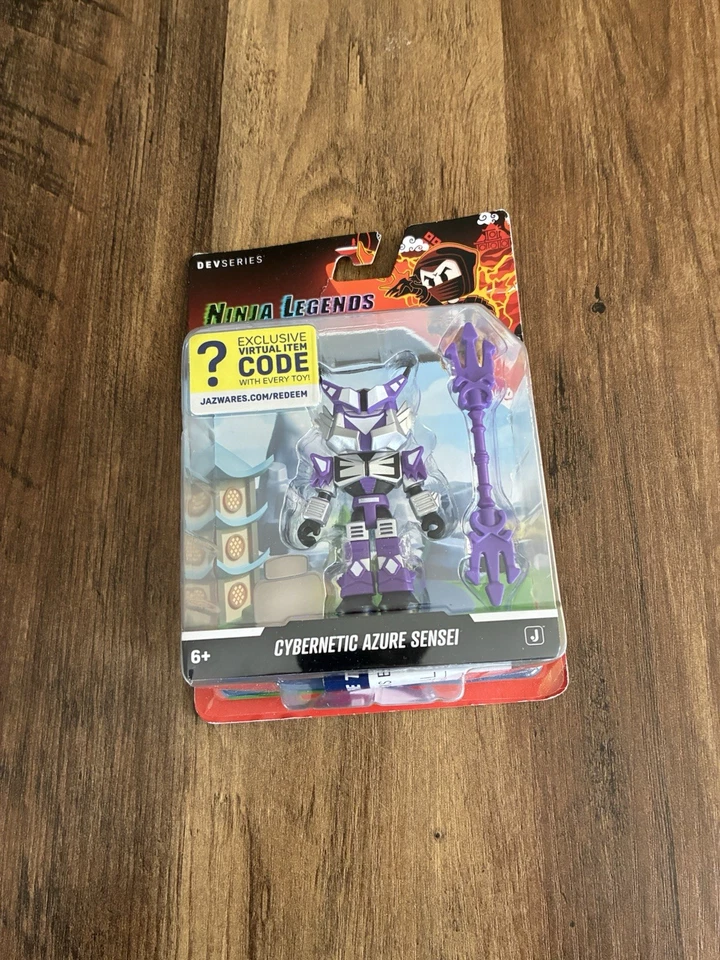 Figura de 3 pulgadas Roblox Ninja Legends Cybernetic Azure Sensei con código de artículo virtual Nuevo en paquete Foto 1 de 2