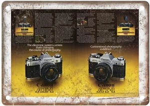 1978 Canon Vintage Film Camera Advertisement Retro Look Metal Sign C954 - Picture 1 of 2