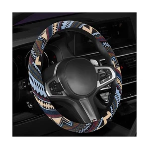 Boho Steering Wheel Cover, 15 Inch Coarse Flax Cloth Ethnic Style Anti-Slip C... - Picture 1 of 6