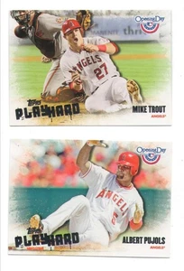 2013 Topps Opening Day Play Hard - LOS ANGELES ANGELS w/ Mike Trout - Picture 1 of 1