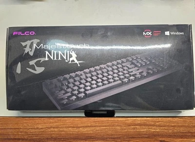 Filco Majestouch NINJA FKBN104MC/EFB2 Body Black US ASCII 104 Blue Switch - Image 1 of 4