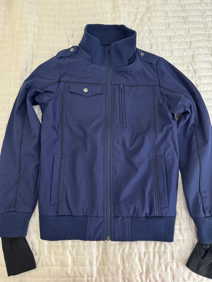 Chaqueta Bomber Baubax Para Mujer Azul Marino Talla XS Cremallera Completa Bolsillos Forrada Manga Larga Foto 1 de 4