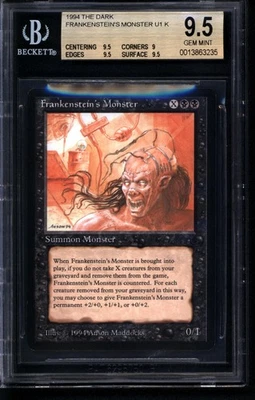 Frankenstein's Monster The Dark 1994 MTG Magic the Gathering BGS 9.5 - Image 1 of 2