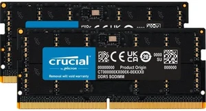 Crucial RAM 64GB (2x32GB) Kit DDR5 5600MHz SODIMM schwarz - Bild 1 von 1