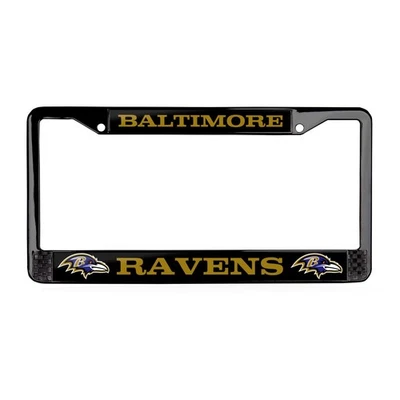 Baltimore Ravens NFL 3D poliuretano cúpula cromada placa quadro carro-SUV - Imagem 1 de 3