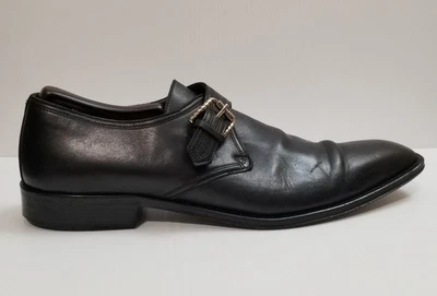 Zapatos de vestir Testoni Basic para hombre Oxford de cuero negro talla 10,5 M hechos en Rumania Foto 1 de 4