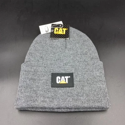 Gorro de invierno Caterpillar CAT Equipment para hombre etiqueta puño gris calor oscuro Foto 1 de 2