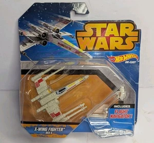 Star Wars Hot Wheels Starship (2014) Mattel X-Wing Fighter Red 5 Die Cast Toy - Picture 1 of 3