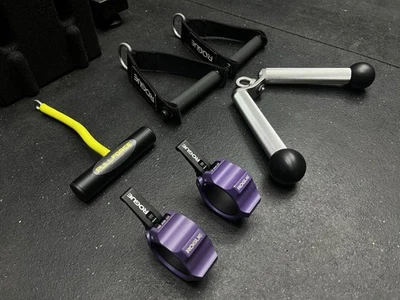 Rogue Single Cable Handles Rep KlevaBuilt Tricep V Bar Collars Pull Force Lot - Image 1 of 4
