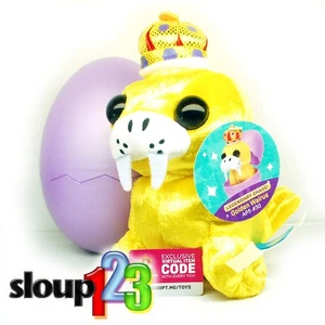 ADOPT ME PETS HUEVO MISTERIOSO PELUCHE - MORSA DORADA - SERIE 2 - CON DLC y huevo - nuevo con etiquetas - Imagen 1 de 1