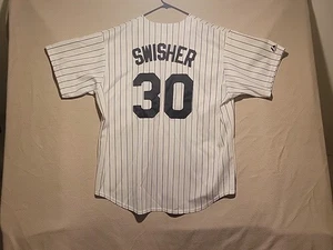 MLB Chicago White Sox Major League Baseball Trikot #30 Swisher Größe XL Majestic  - Bild 1 von 5