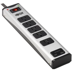 Tripp Lite Surge Protector Power Strip 5-Outlet Metal with USB-A & USB C - Picture 1 of 5