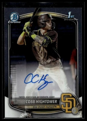 2025 1st Bowman #CPA-CHI Cobb Hightower Chrome Prospects Autographs Auto AU - Image 1 of 2