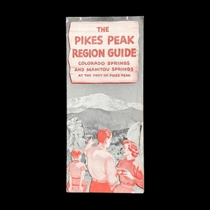 Pikes Peak Region Guide 1956 Sesquicentennial Manitou Springs Colorado Springs - Picture 1 of 7