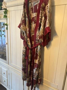 Rare Vintage Ralph Lauren Kimono Style Robe. 44 Long. P To P 27”. Mediterranean - Picture 1 of 12