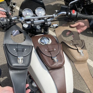 Royal Enfield Interceptor or Universal Black Tank Pouch  - Picture 1 of 8