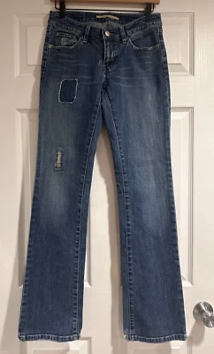 Pantalones de mezclilla vintage Sergio Valente años 80 90 rasgados ajustados bootcut para mujer talla 28 usados en excelente estado Foto 1 de 4