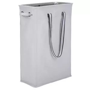 Clothes Basket 24" Handy Hanging Laundry Basket Tall & Slim Hamper Waterproof La - Picture 1 of 8