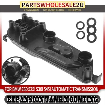 Placa de montaje del tanque de refrigerante del motor para BMW 525i 525xi 528i 530i 545i automático Foto 1 de 4