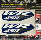 Wr450 Wr450f Side Panel Rear Mudguard Decals