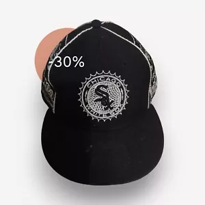 Men's New Era Black Chicago White Sox 7 5/8 Fitted Hat - Picture 1 of 3