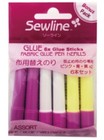 Sewline Fabric Glue Pen Refill - MULTI COLOURED - 6 Pack