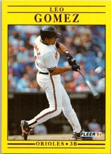 1991 Fleer #472 Leo Gomez