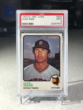 1973 O-Pee-Chee Duke Sims #304 - PSA 9 - POP 7 (only one graded higher)