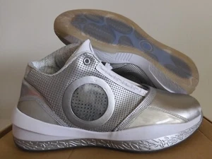 NIKE AIR JORDAN 2010 ANNIVERSARY EDITION METALLIC SILVER-WHT SZ 12 [387358-006] - Picture 1 of 9