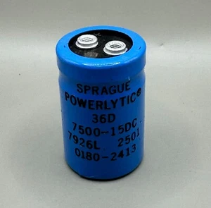 SPRAGUE POWERLYTIC Capacitor 36D 7500-15DC - Picture 1 of 1