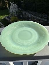 Fire King Replacement Jadeite Green Saucer~ Alice Pattern~ 6 1/4”