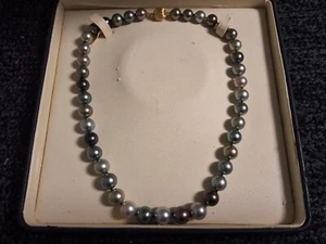 Multicolor South Sea Pearls, Tahitian Natural Pearls Mix Necklace. - Picture 1 of 9