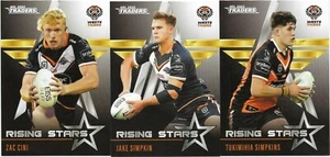 2022 Nrl Traders Rising Stars 3 Card Set - WESTS TIGERS - Picture 1 of 3