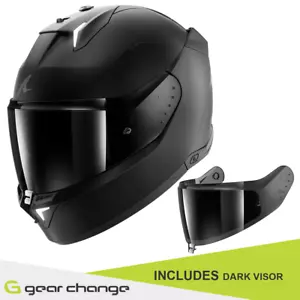 Casco de motocicleta Shark Skwal i3 sombra oscura mate KMA - Incluye visera oscura - Imagen 1 de 10