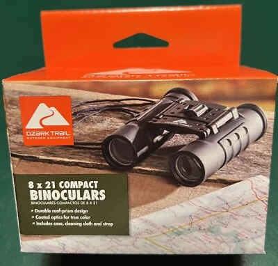 BINOCULARES compactos OZARK TRAiL 8x21 equipo exterior  Foto 1 de 4
