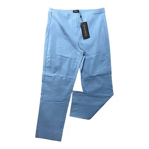 POMODORO Trousers Size XXL 20 Blue Chambray 3/4 NEW EU48 Women's RRP £59 - Picture 1 of 9