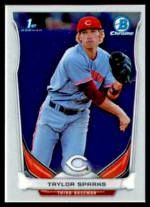 2014 BOWMAN CHROME MINI #62 TAYLOR SPARKS CINCINNATI REDS - Picture 1 of 2