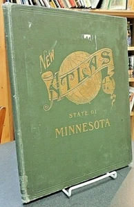 New Atlas Of The State Of Minnesota Hardcover 1907 Regional Reference - Imagen 1 de 6
