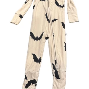 Bums & roses sz 9-12 months footie one coverall bats boys bamboo - Picture 1 of 6