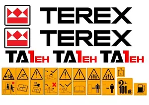 Terex TA1EH Kipper-Abziehbilder - Bild 1 von 1