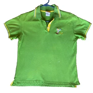 Disney Tinker Bell Green Polo Shirt Women’s Size Large - Picture 1 of 9