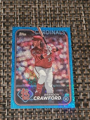 Brandon Crawford 2024 Topps Update Series #US131 Blue Foil /999 SP Cardinals - Image 1 of 2