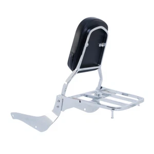 Sissy Bar Back Rest Luggage Rack Fit For Suzuki Intruder/Volusia VL800 2001-2011 - Picture 1 of 11