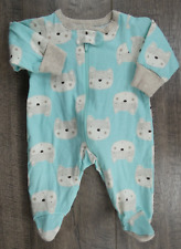 Baby Boy Clothes Nwot Gerber Preemie Blue Bear Footed Outfit