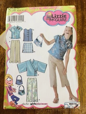 Vintage Simplicity Pattern Disney Lizzy McGuire Kimono Set Y2K UNCUT SZ 8-16 - Image 1 of 2