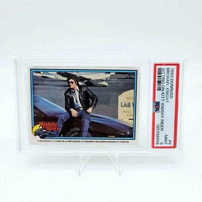1983 年 Donruss Knight Rider Michael Sitting on Kitt #9 PSA 9 Pop 2,2 Higher  — 第 1/3 张图片