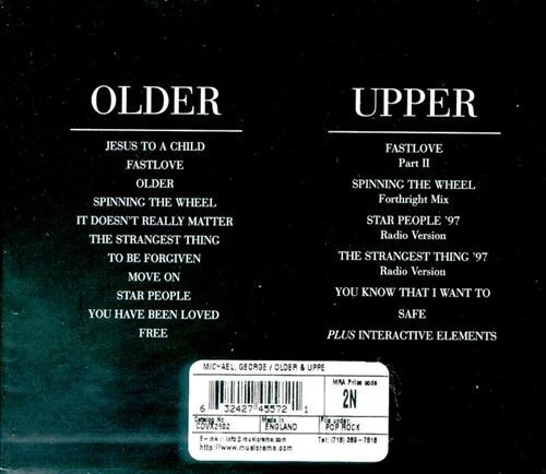 George Michael Older & Upper 1997 UK 2-cd Album Set Cdvx2802